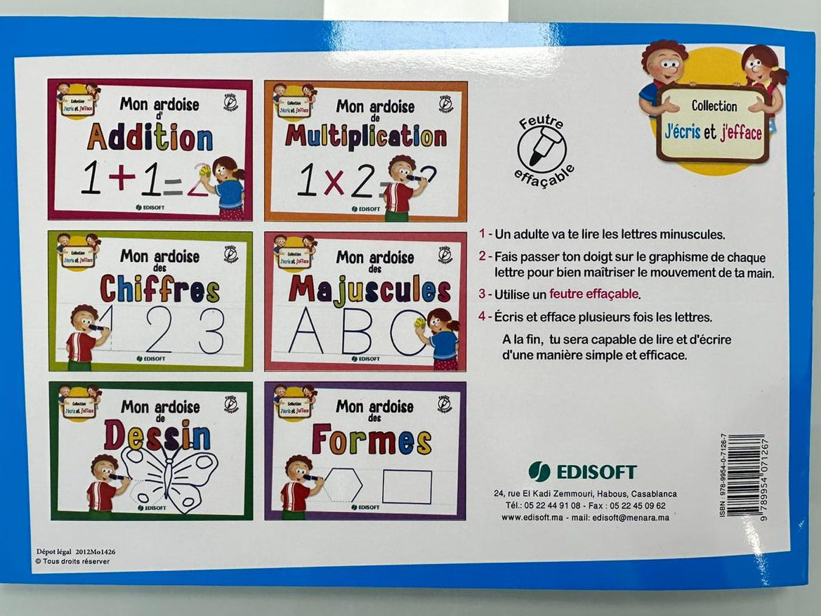 MON ARDOISE EFFAÇABLE DES MINUSCULES